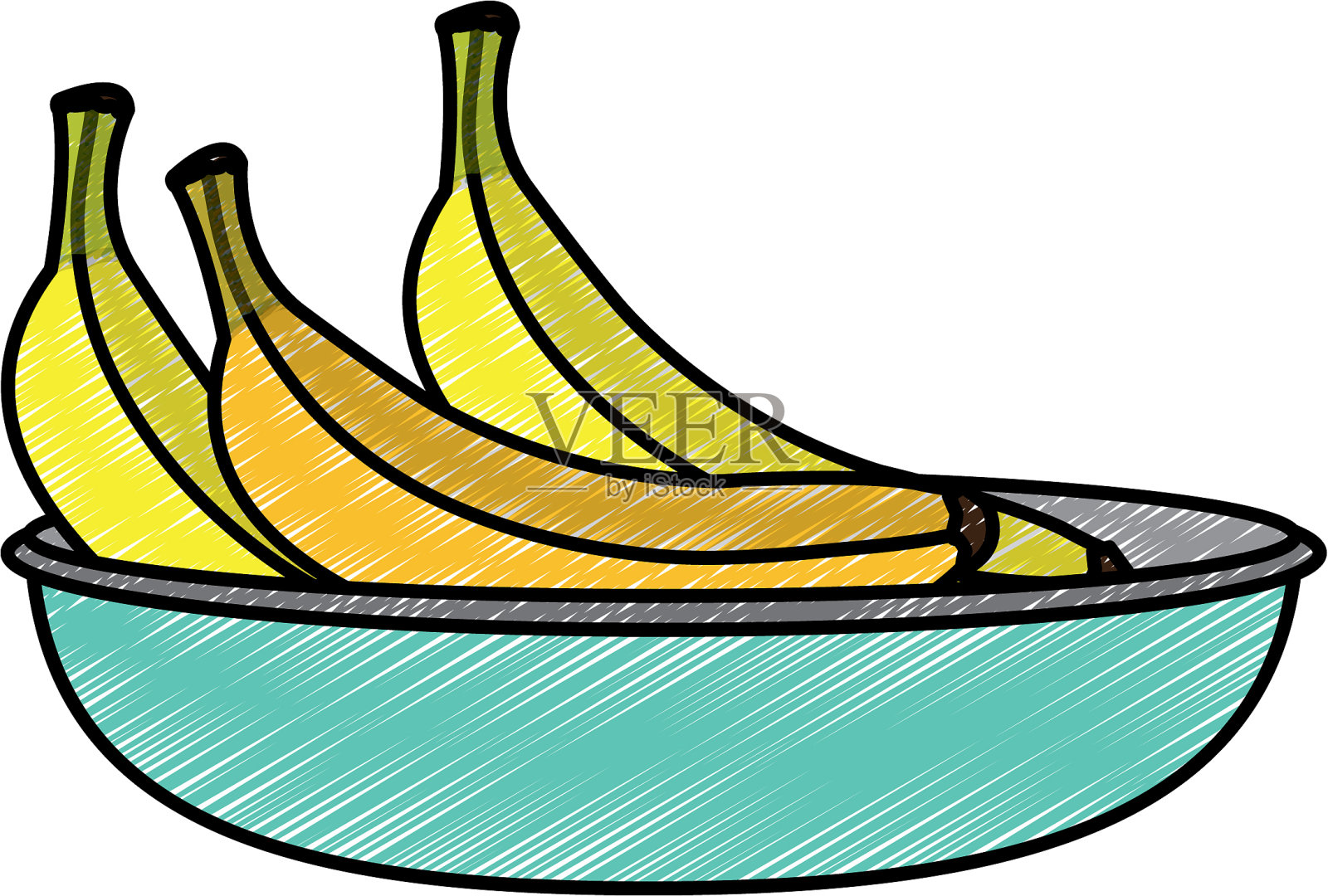 孤立的香蕉设计设计元素图片