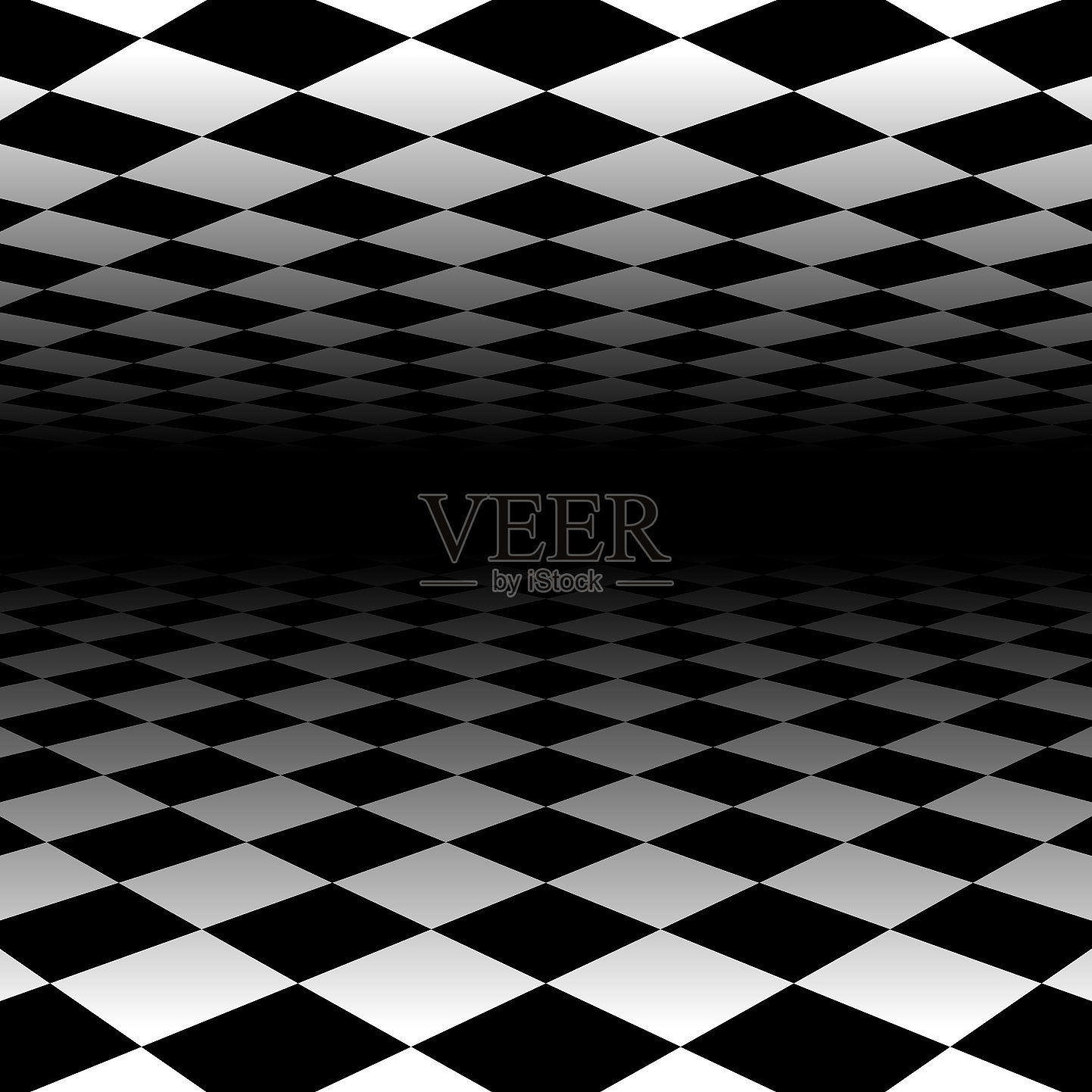 消失的方格表面三维表面插画图片素材