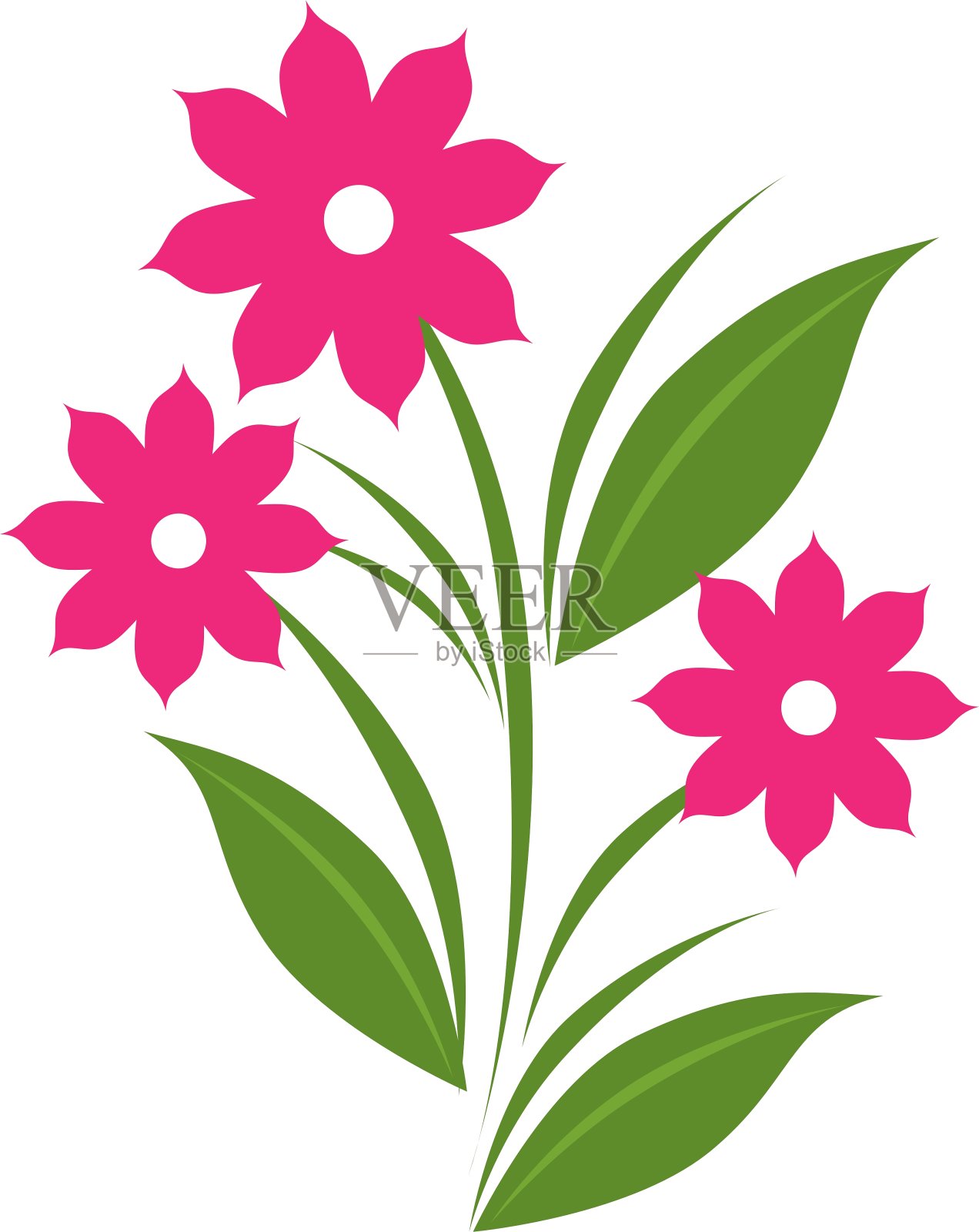 花卉可爱的框架装饰设计元素图片