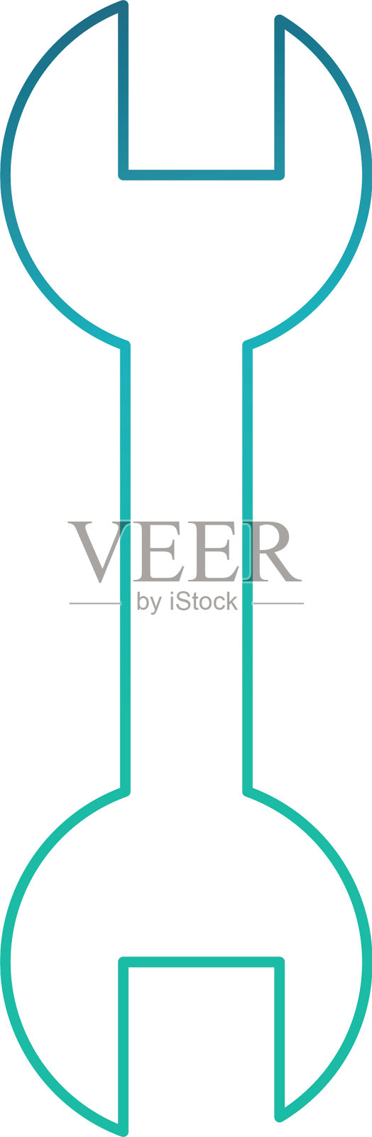 孤立的扳手设计设计元素图片