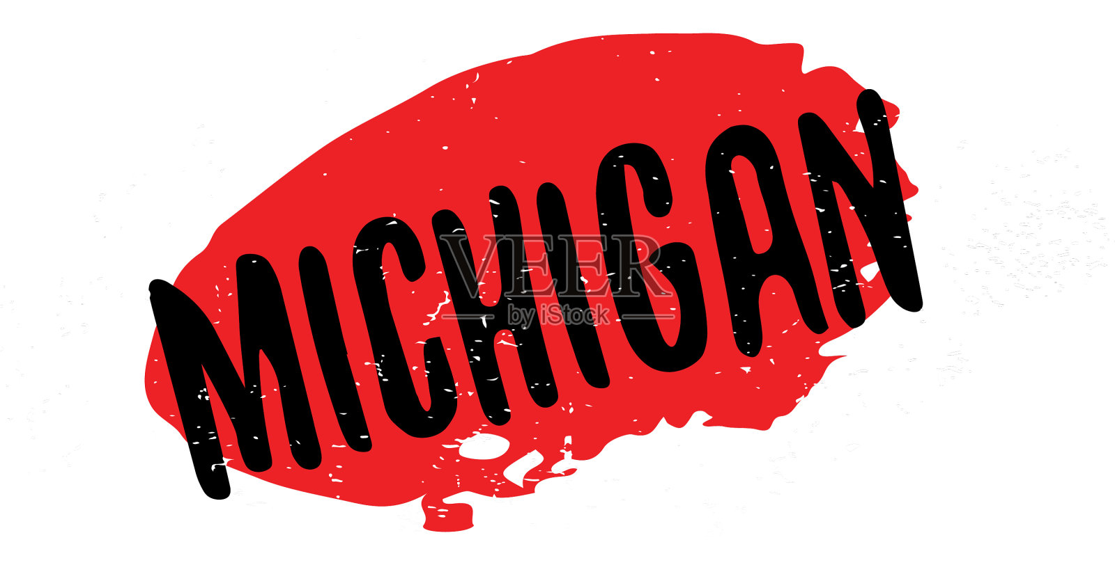 密歇根橡皮图章设计元素图片