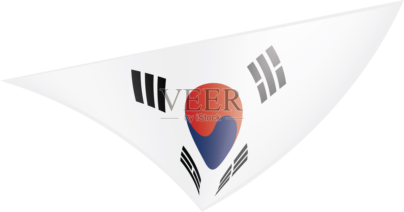 韩国国旗设计元素图片