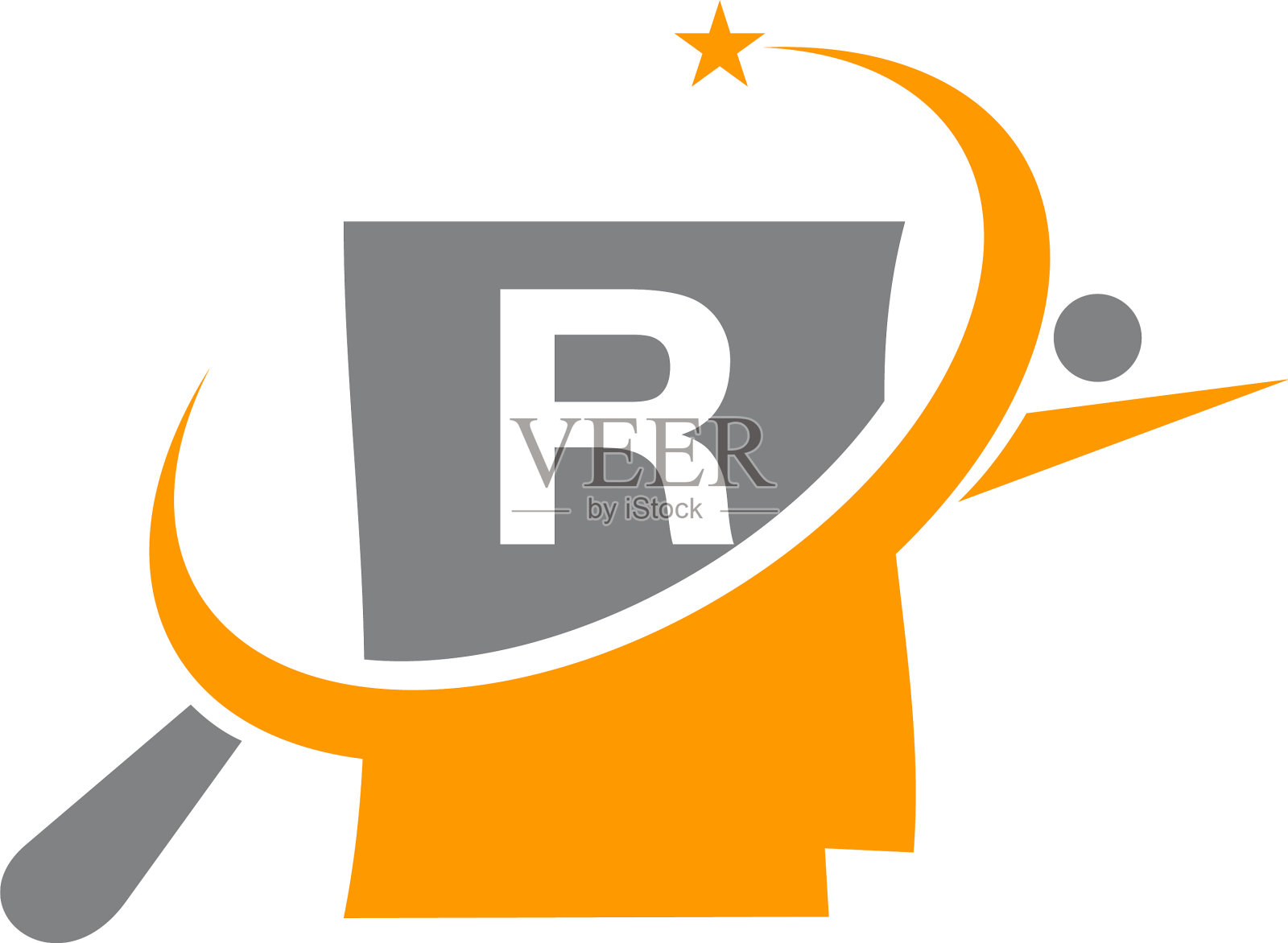 寻找工作组合字母r设计元素图片