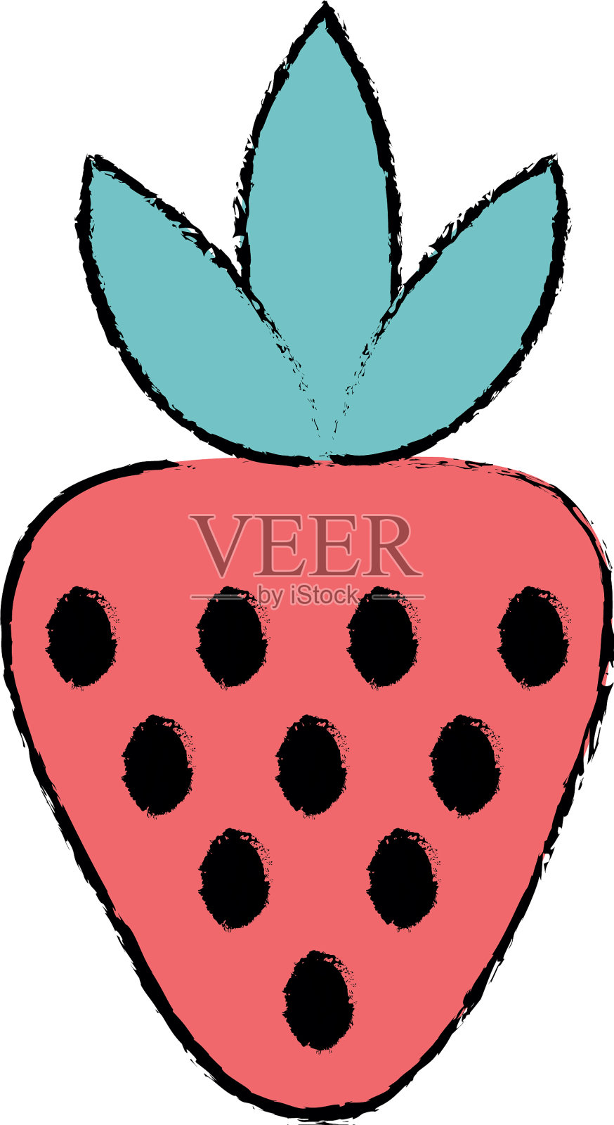 美味的草莓有机水果食品设计元素图片