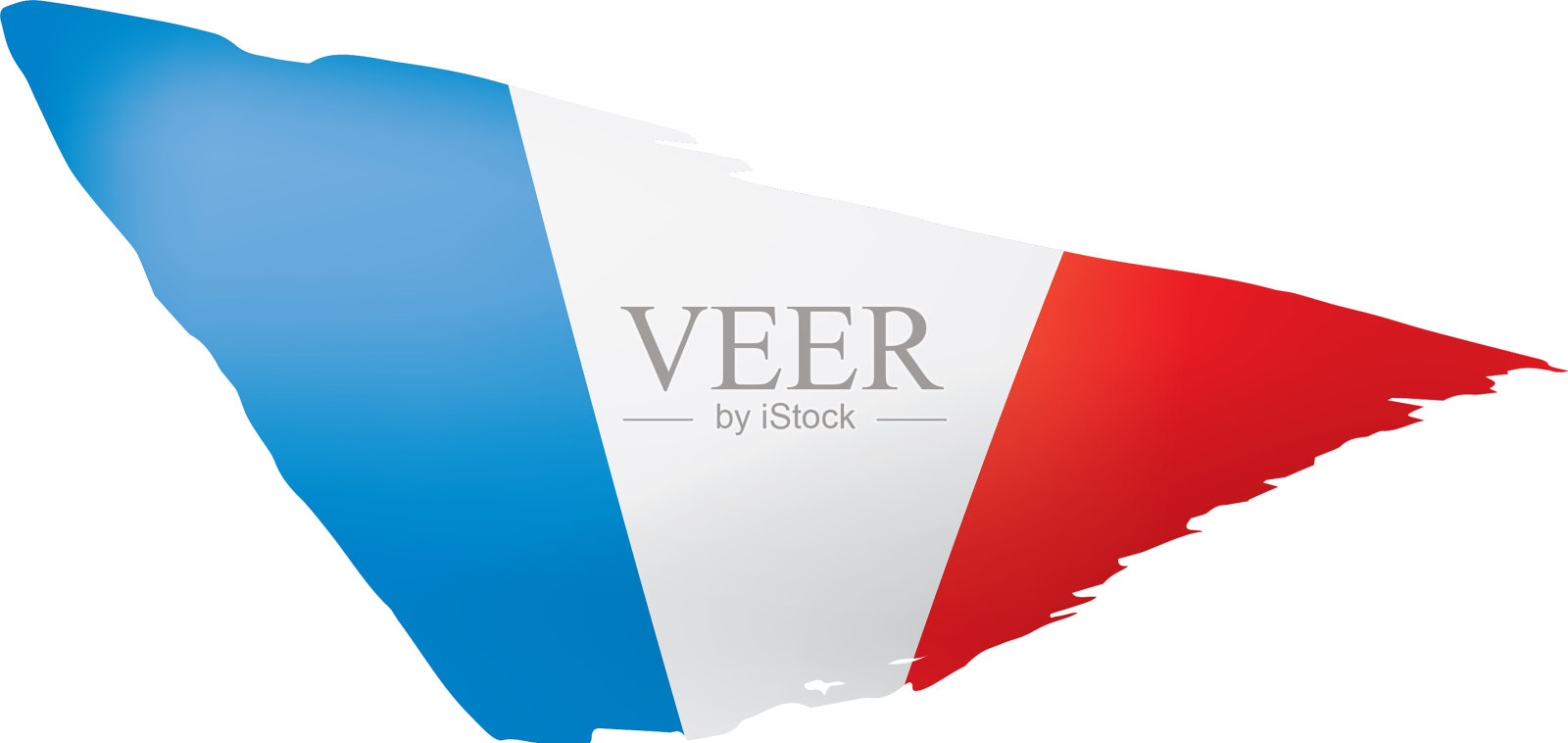 法国国旗上有白色设计元素图片