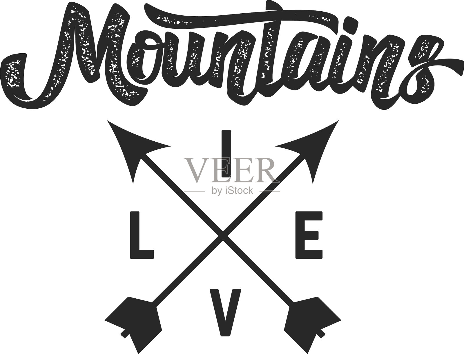 山地营地会徽模板设计元素设计元素图片