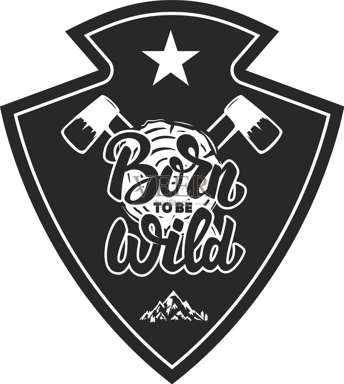 野山营地会徽模板设计设计元素图片