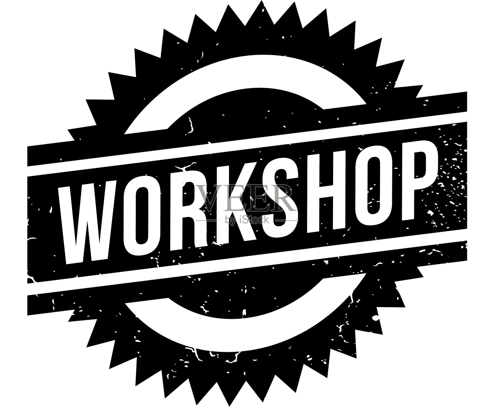 车间橡皮图章插画图片素材