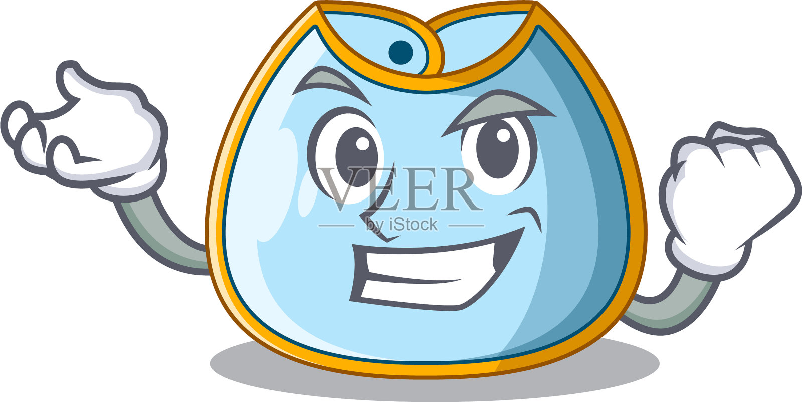 晾衣绳上成功的卡通婴儿围脖设计元素图片