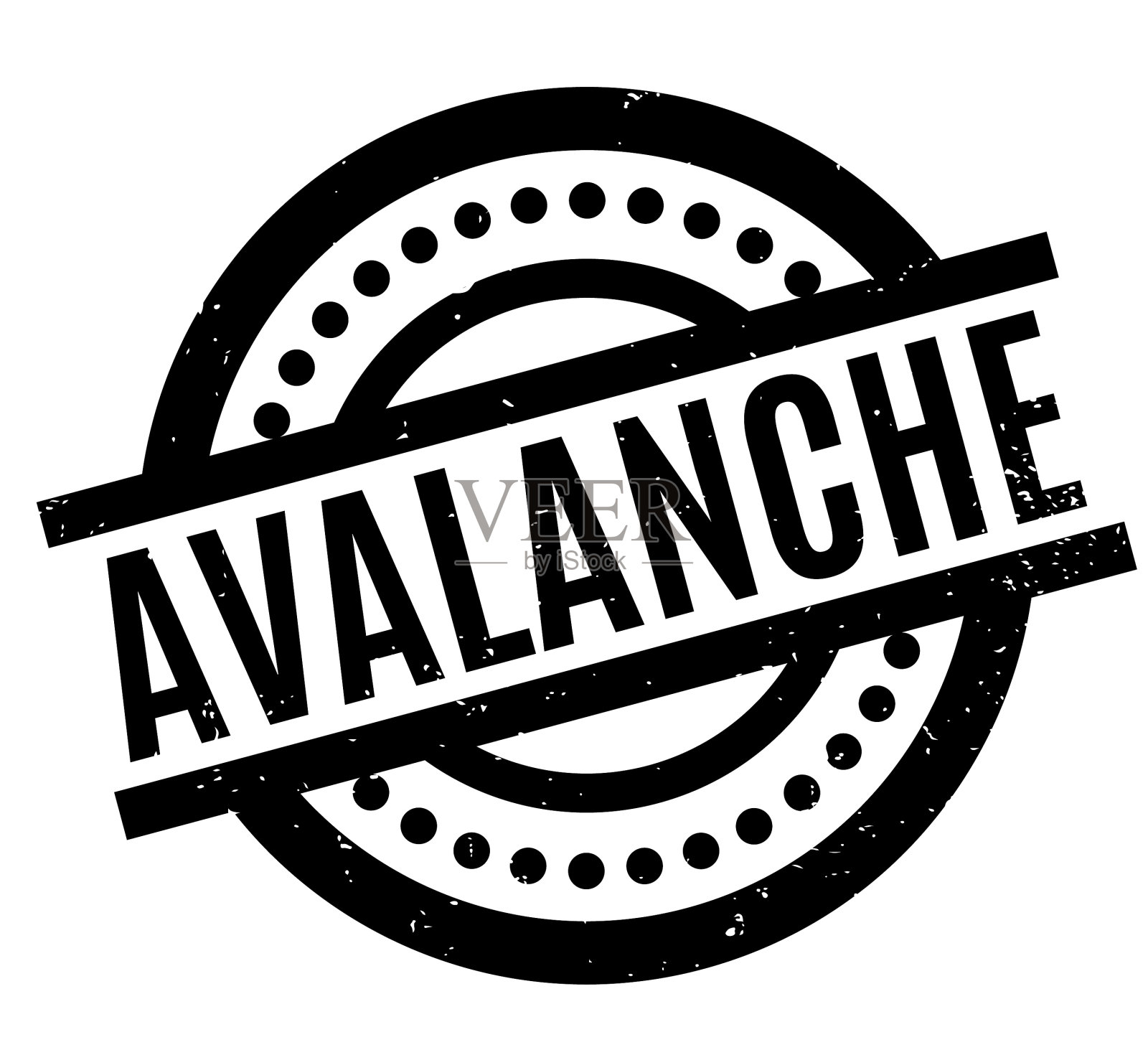 雪崩橡皮图章设计元素图片