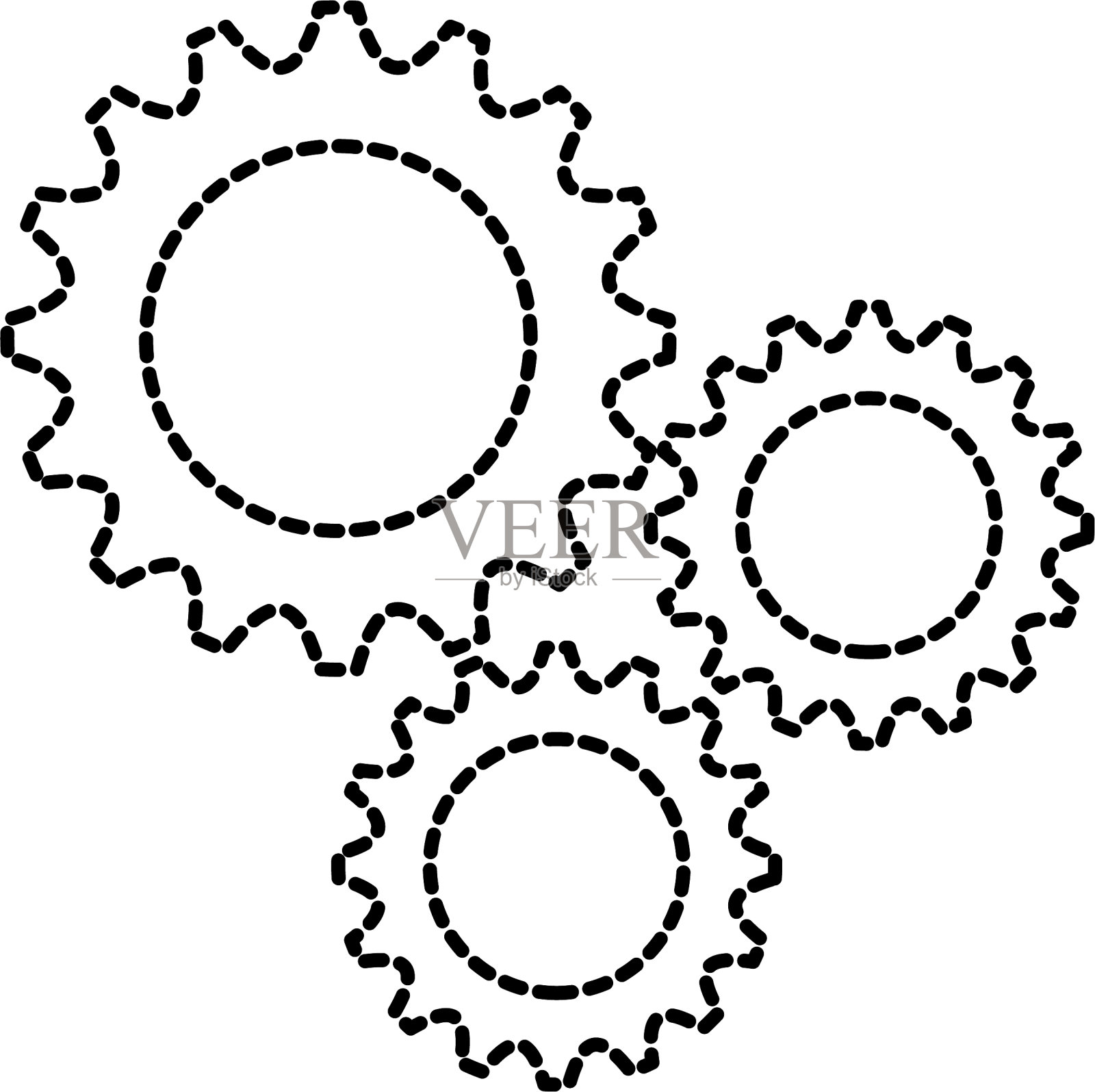 业务齿轮机械解决方案团队设计元素图片