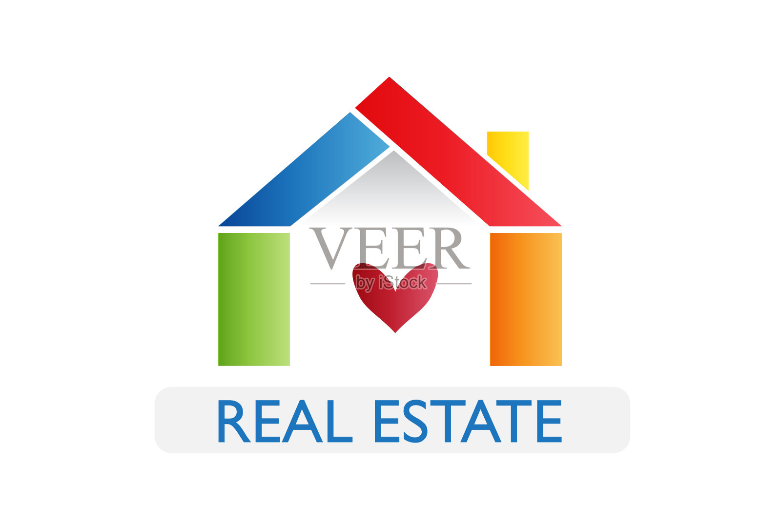 房地产房屋图标矢量插画图片素材