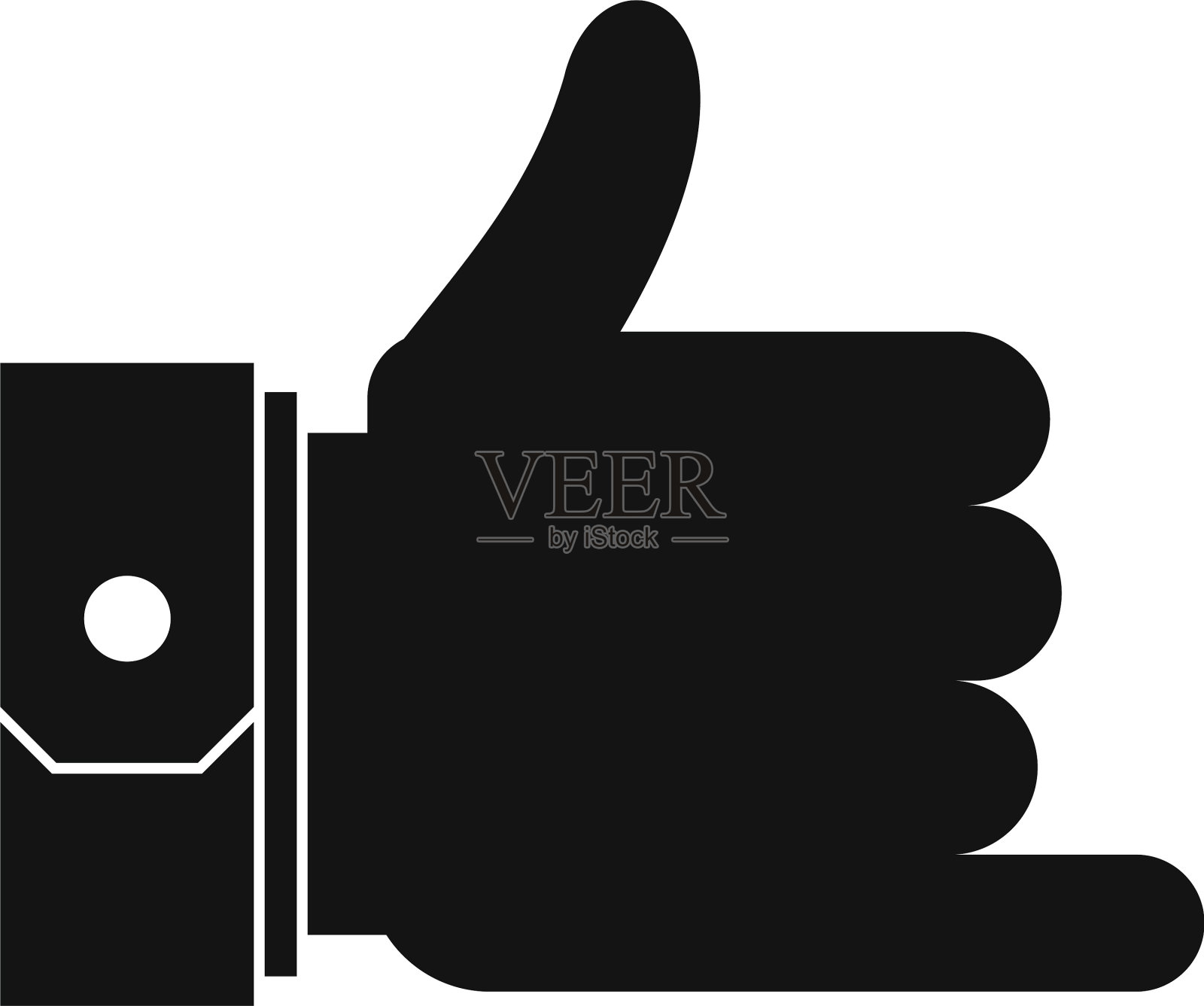 电话图标简单的黑色风格图标素材