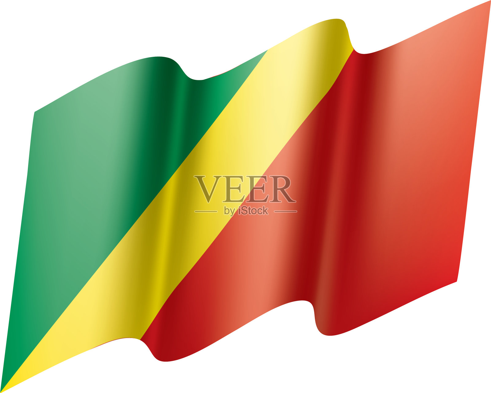 刚果(金)国旗设计元素图片