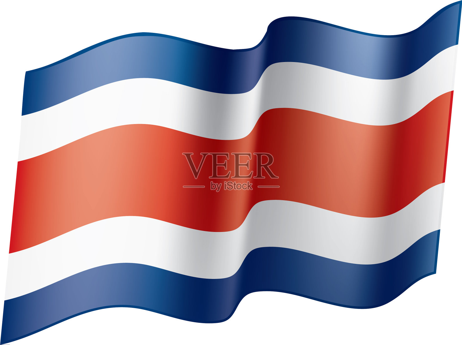 哥斯达黎加的旗帜设计元素图片