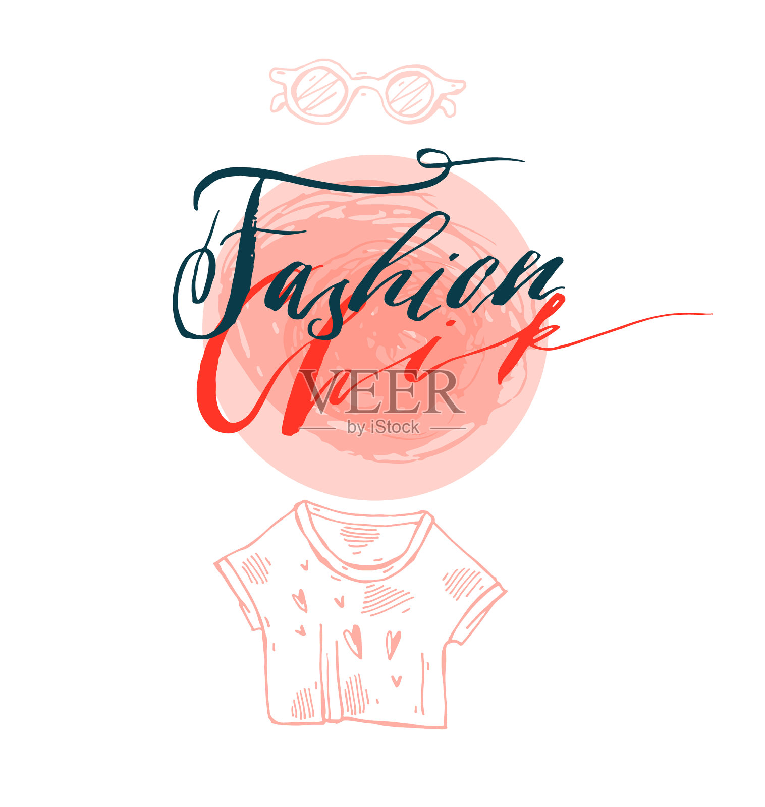 手绘模板卡设计元素图片