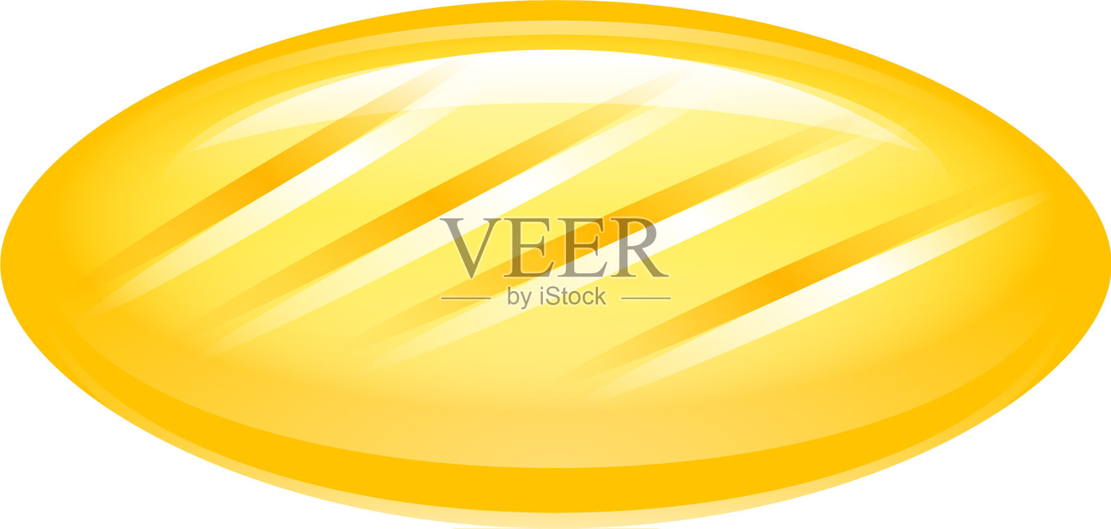 黄色糖果图标等距风格设计元素图片