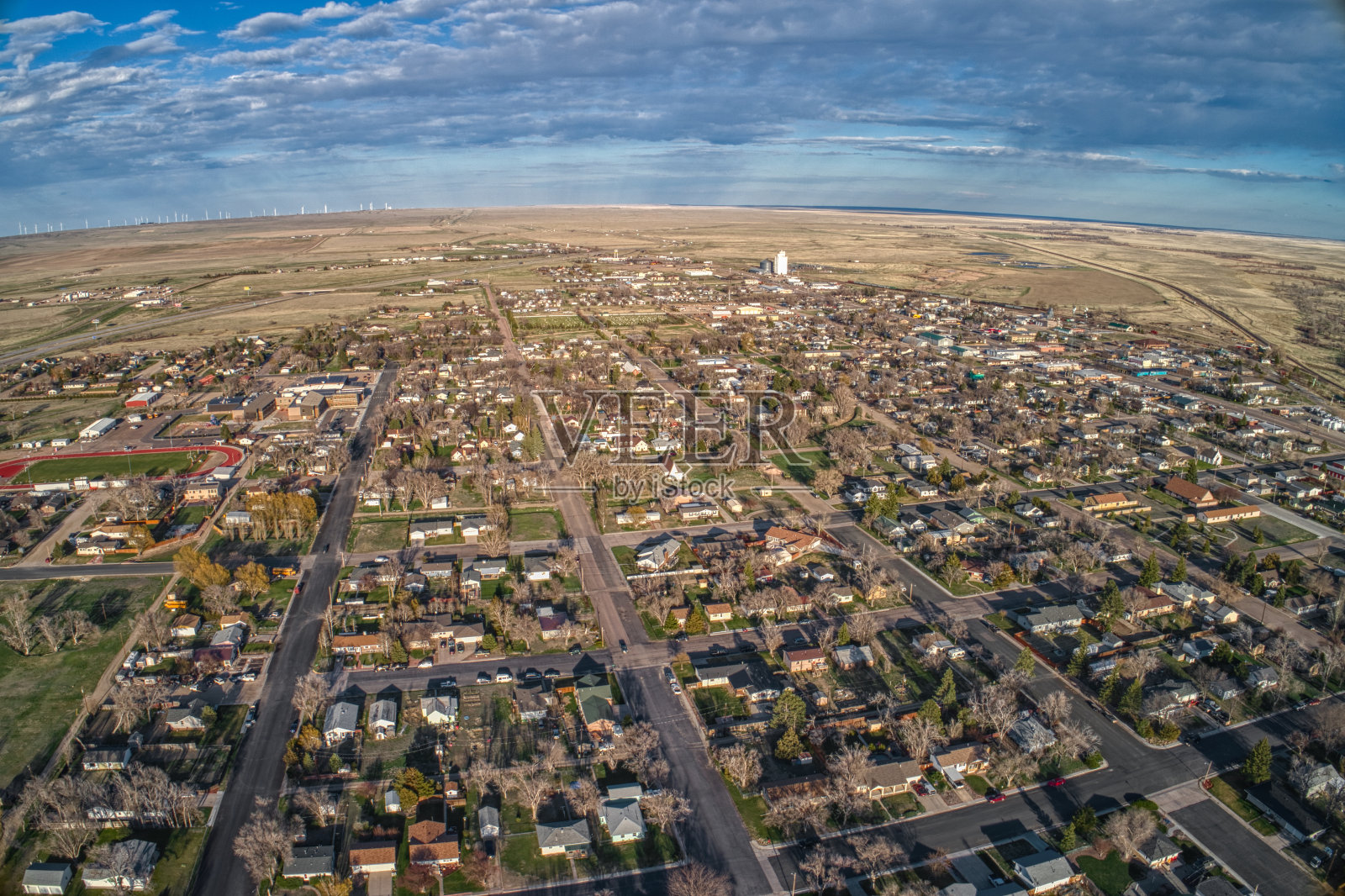 利蒙是科罗拉多州的一个农业小镇，位于70号州际公路和71号美国公路的交汇处照片摄影图片