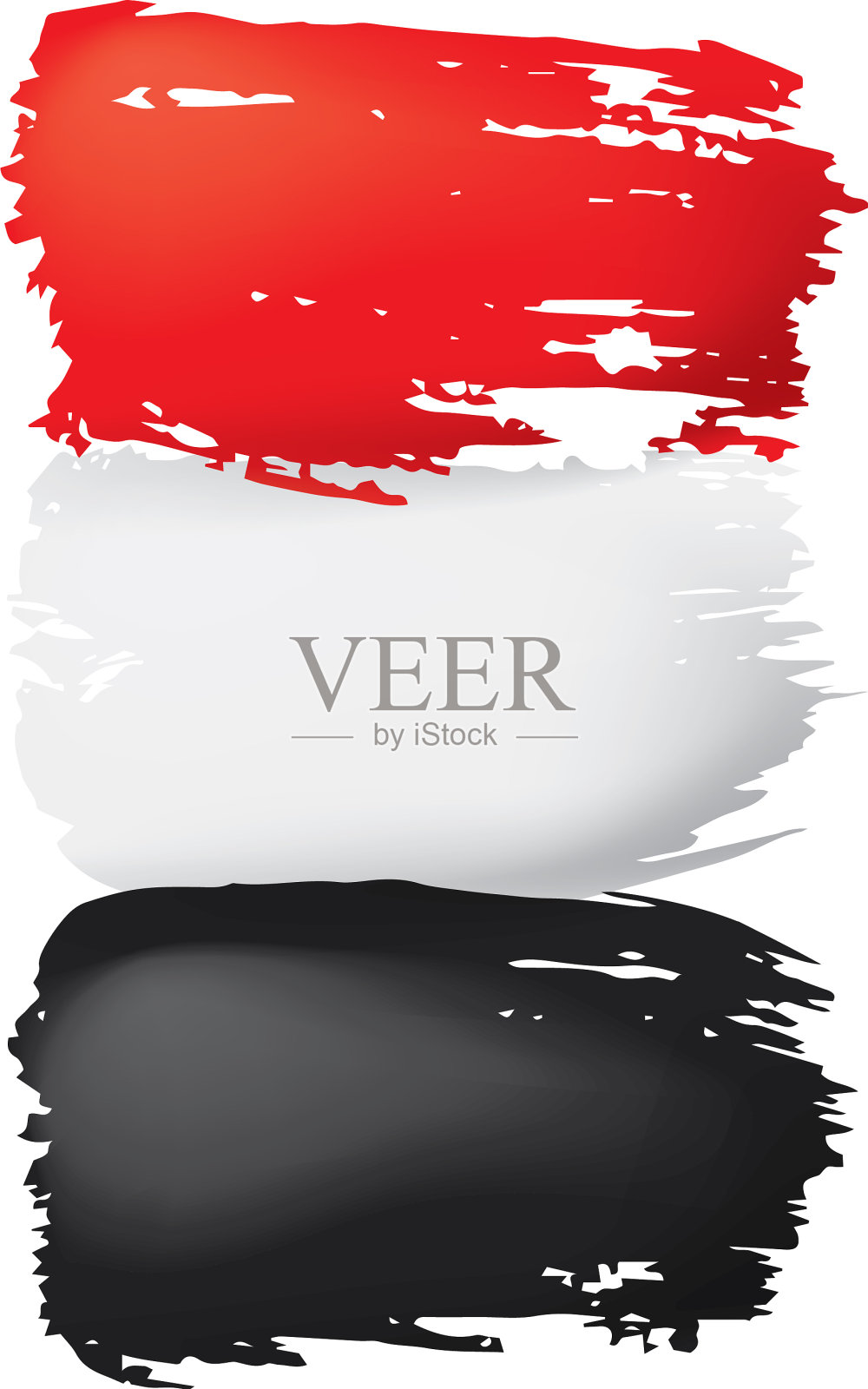 也门国旗上的白色设计元素图片