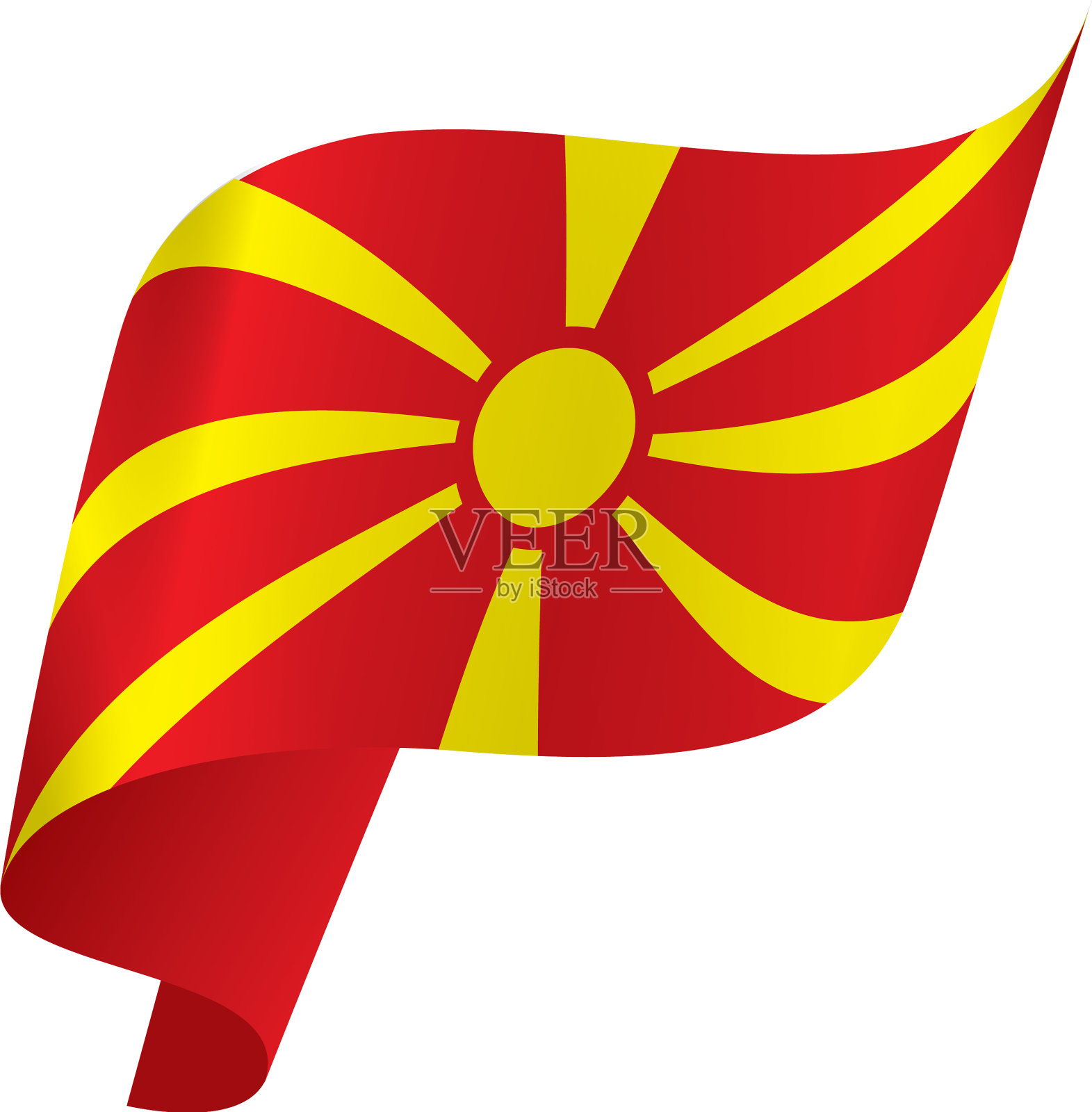 马其顿国旗设计元素图片