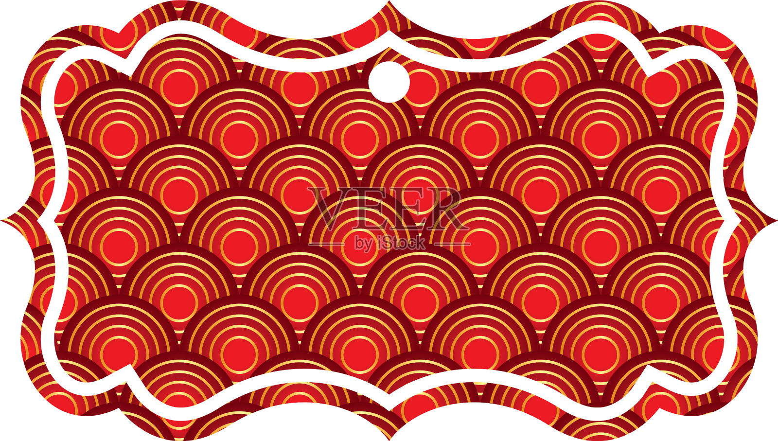 标签经典圆形线条图案形象设计元素图片