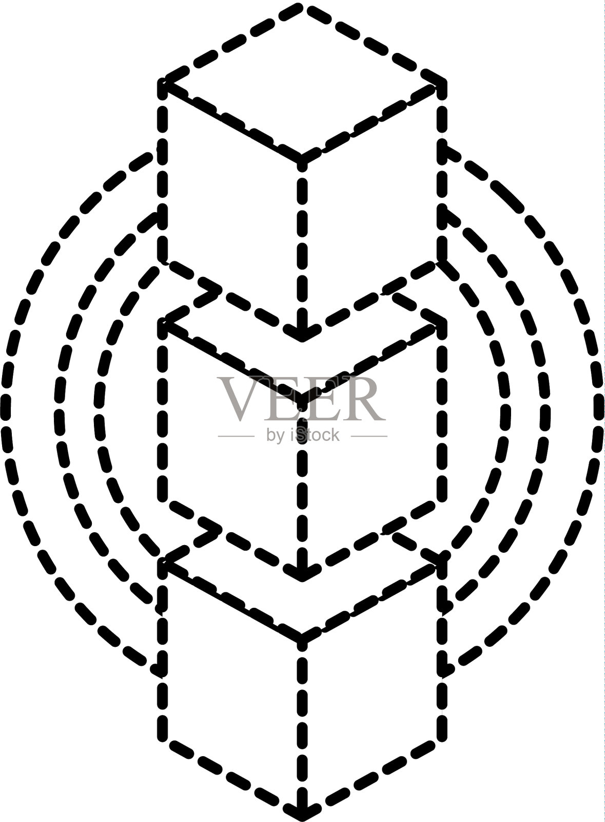 立方体形状的设计设计元素图片