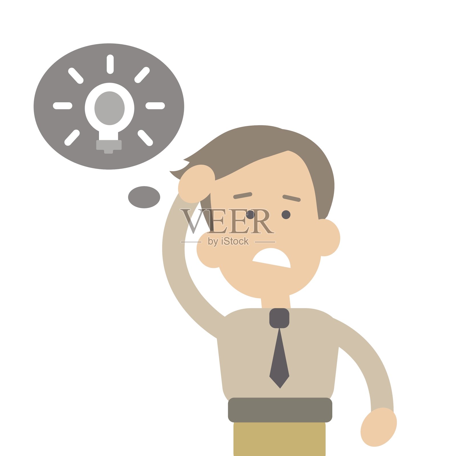 平装商人设计元素图片