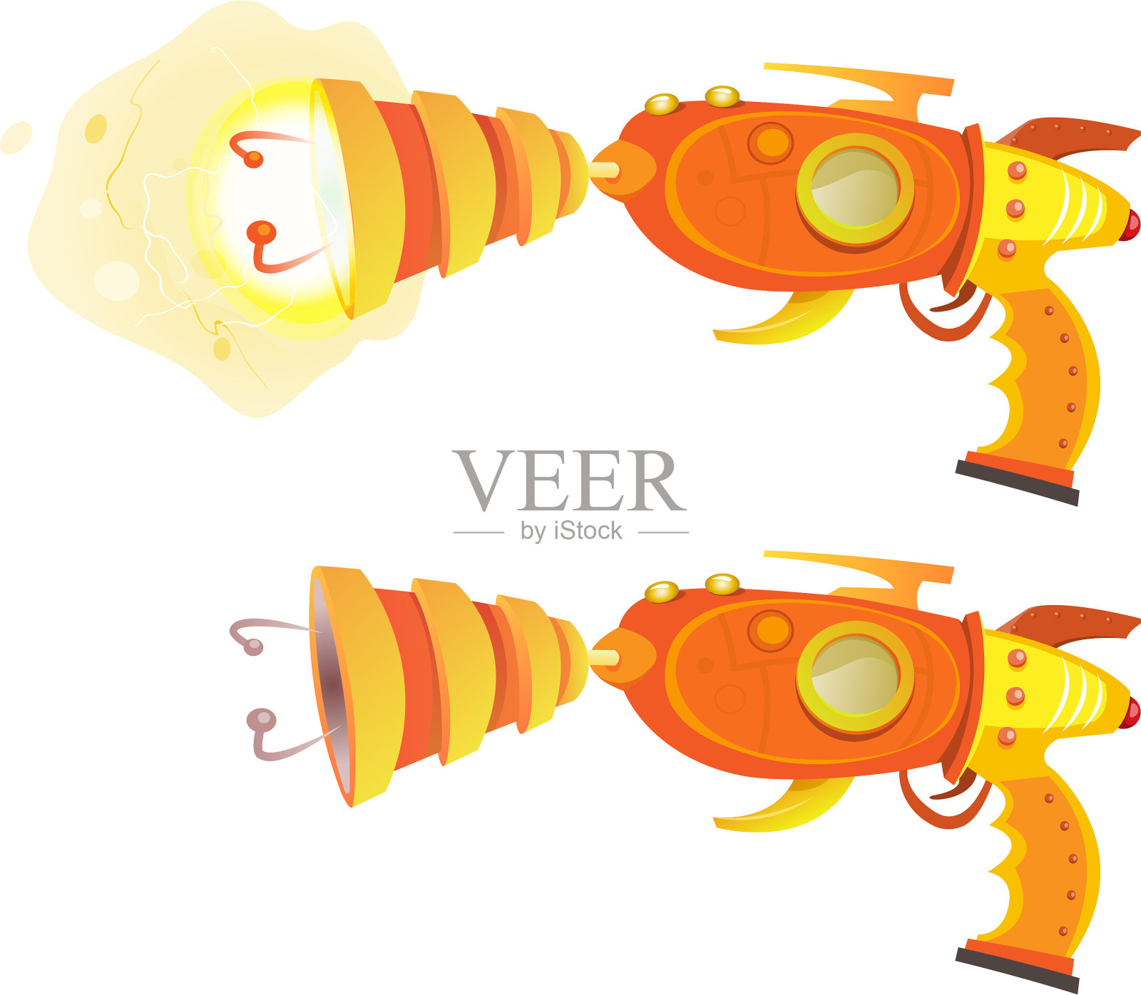 太空激光枪设计元素图片