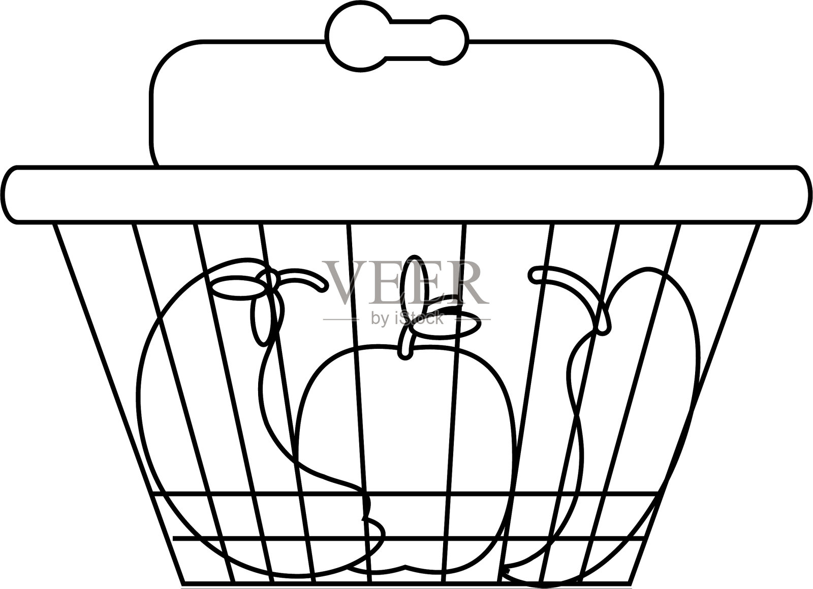 购物篮图标形象设计元素图片