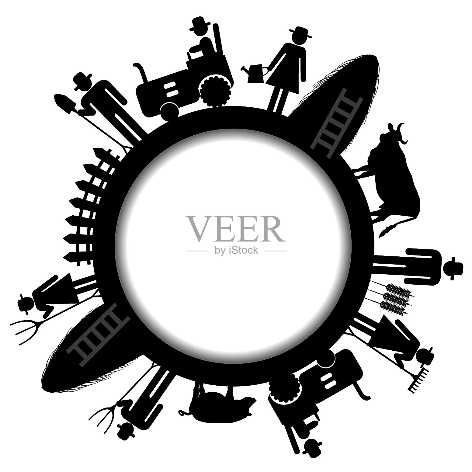 农场框架图标图标素材