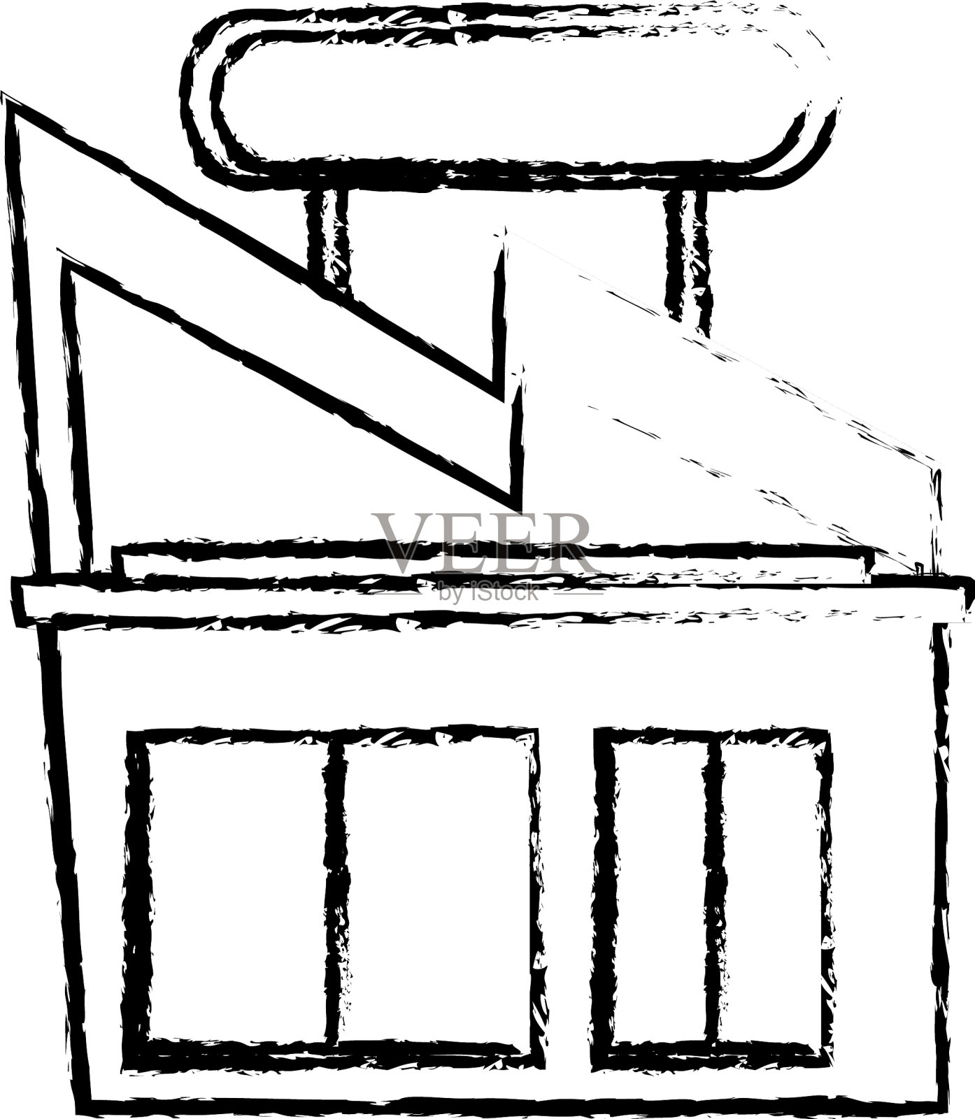 超市的建筑图标设计元素图片