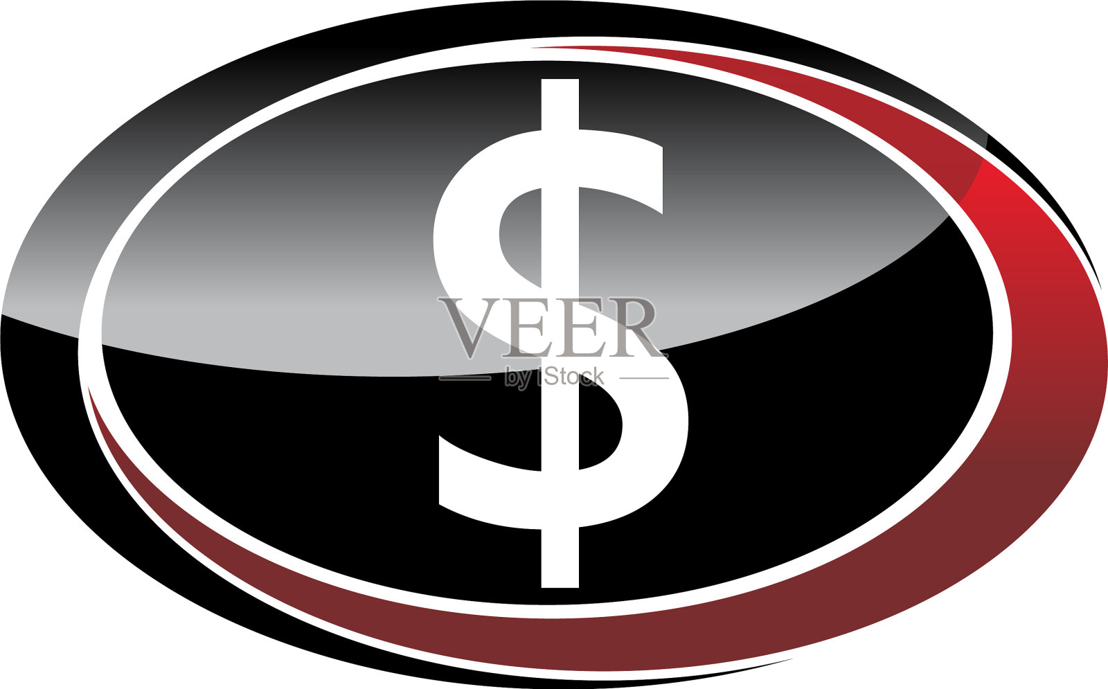 现代图标解决字母美元设计元素图片