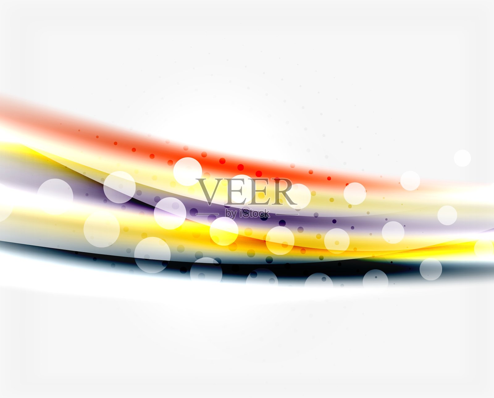 闪亮的颜色线在白色背景-运动插画图片素材