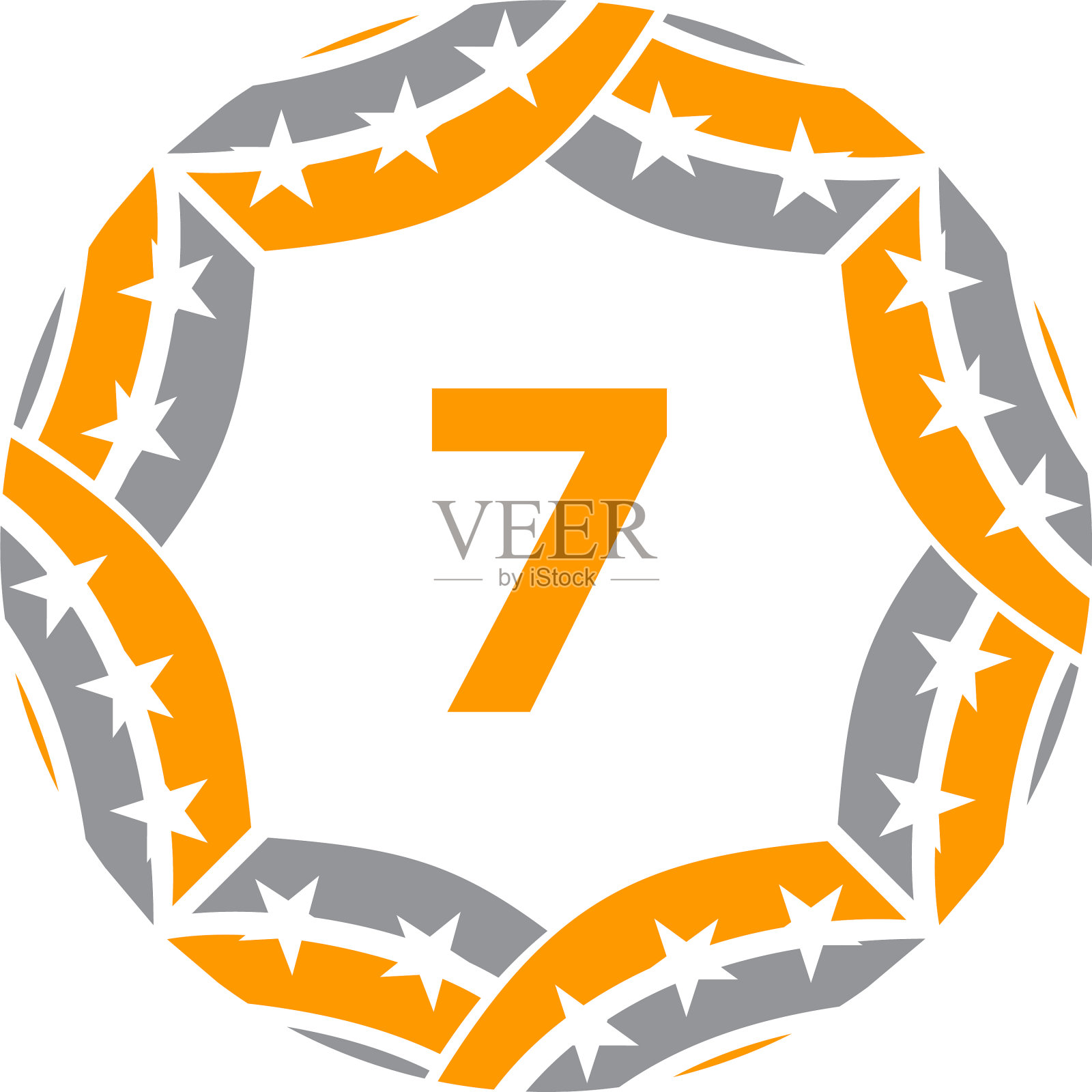 缎带圈星7号设计元素图片