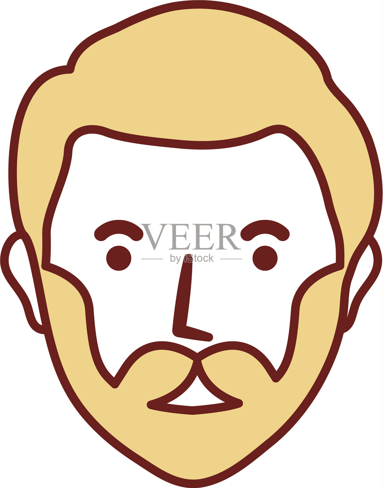 人的脸的图标插画图片素材