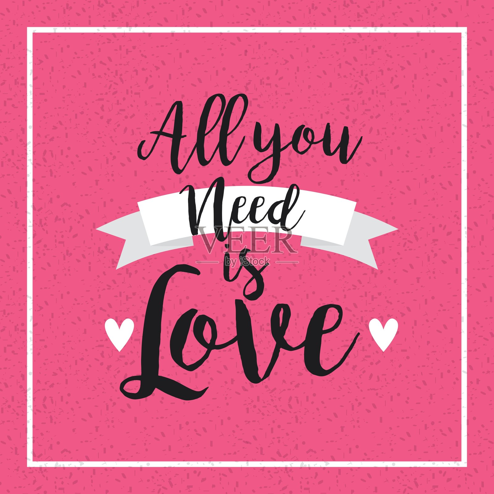 爱的卡片设计插画图片素材