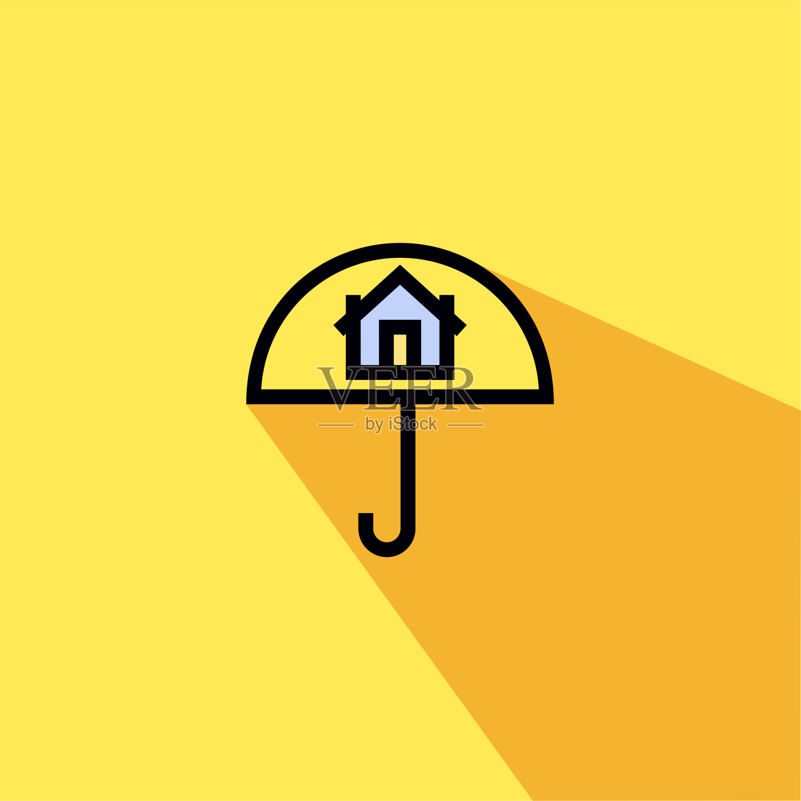 家居保险衬垫填充图标矢量- UI图标矢量插画图片素材