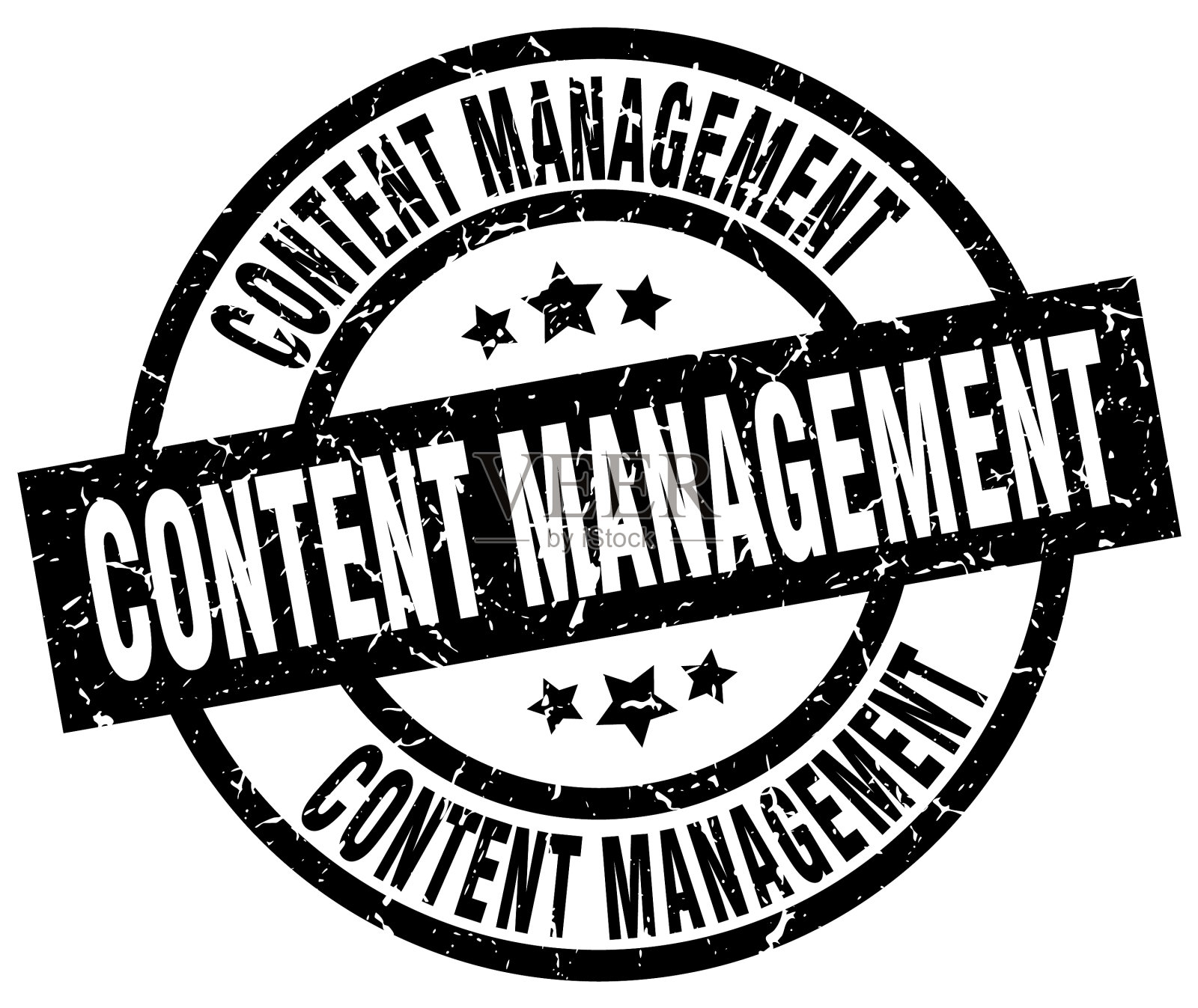 内容管理round grunge black stamp插画图片素材
