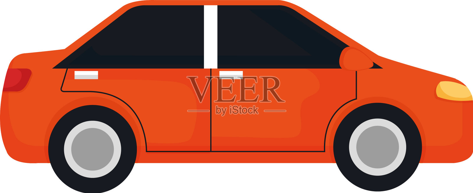 汽车车辆孤立图标设计元素图片