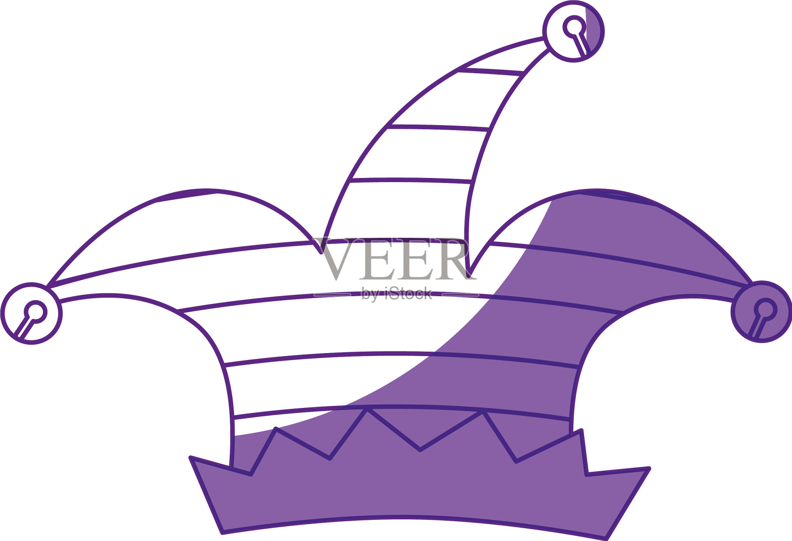 小丑的帽子图标设计元素图片