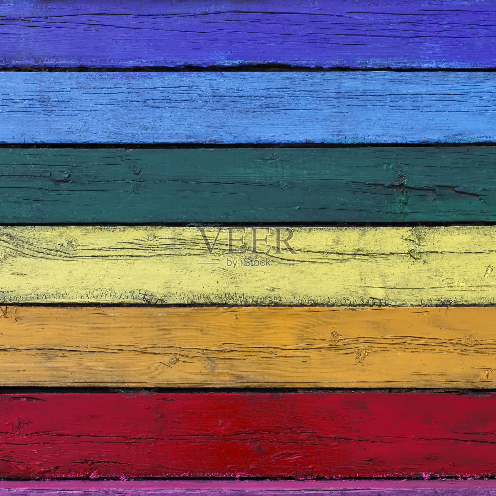 Тоbright纹理背景从旧木板漆成不同的颜色的彩虹照片摄影图片