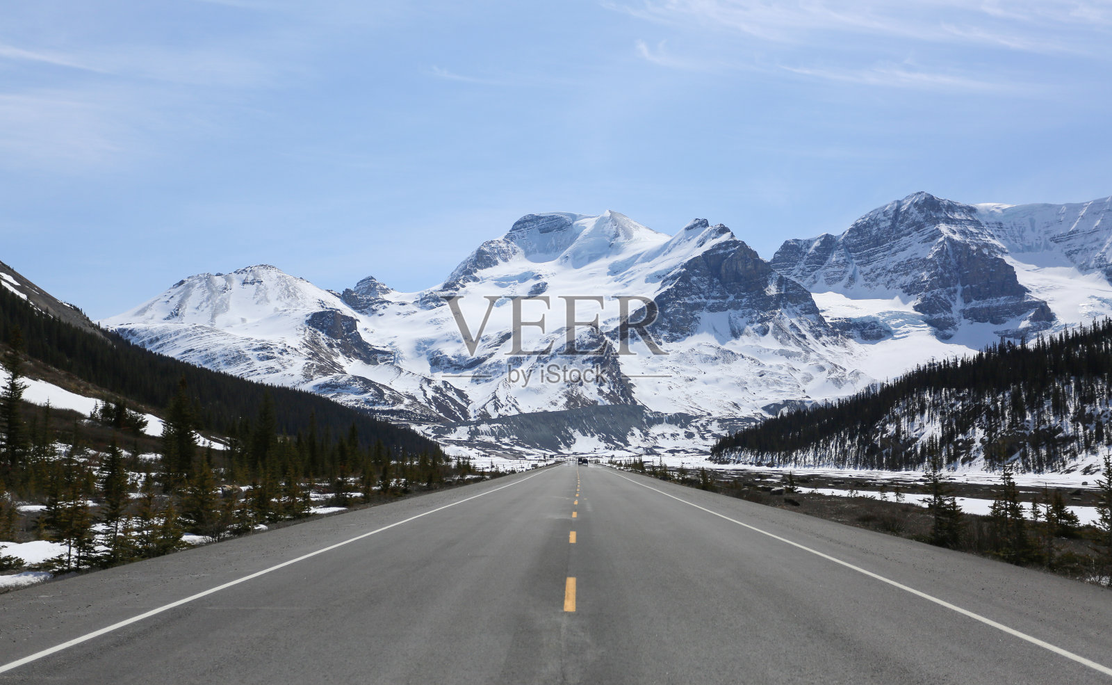 冰原大道是世界上最美丽的道路之一照片摄影图片