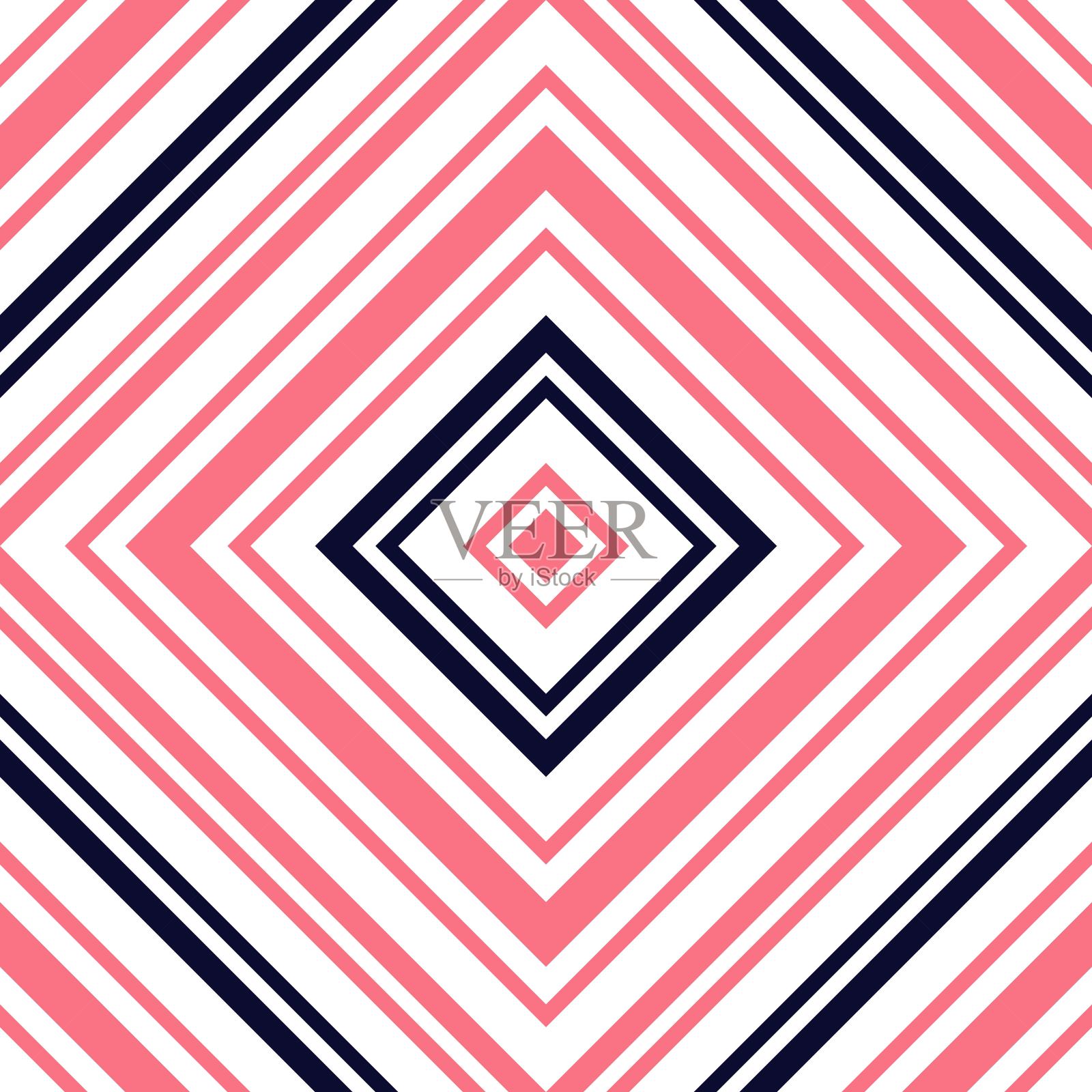 白色菱形条纹无缝图案背景插画图片素材