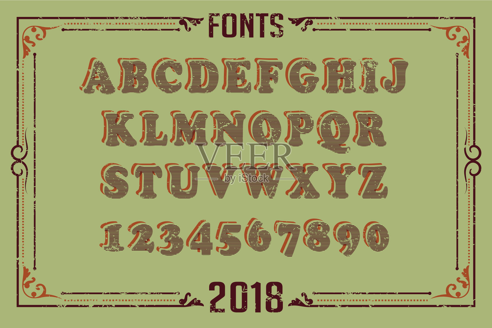 字体设计美观插画图片素材