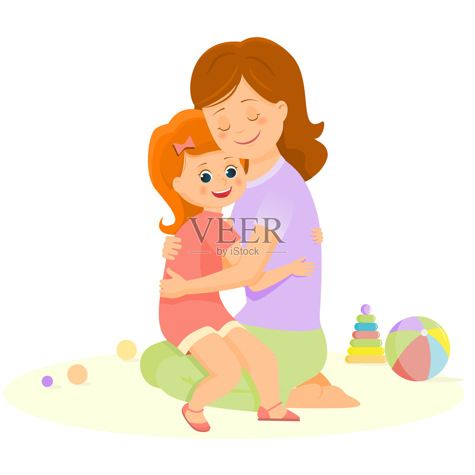 母女拥抱设计元素图片