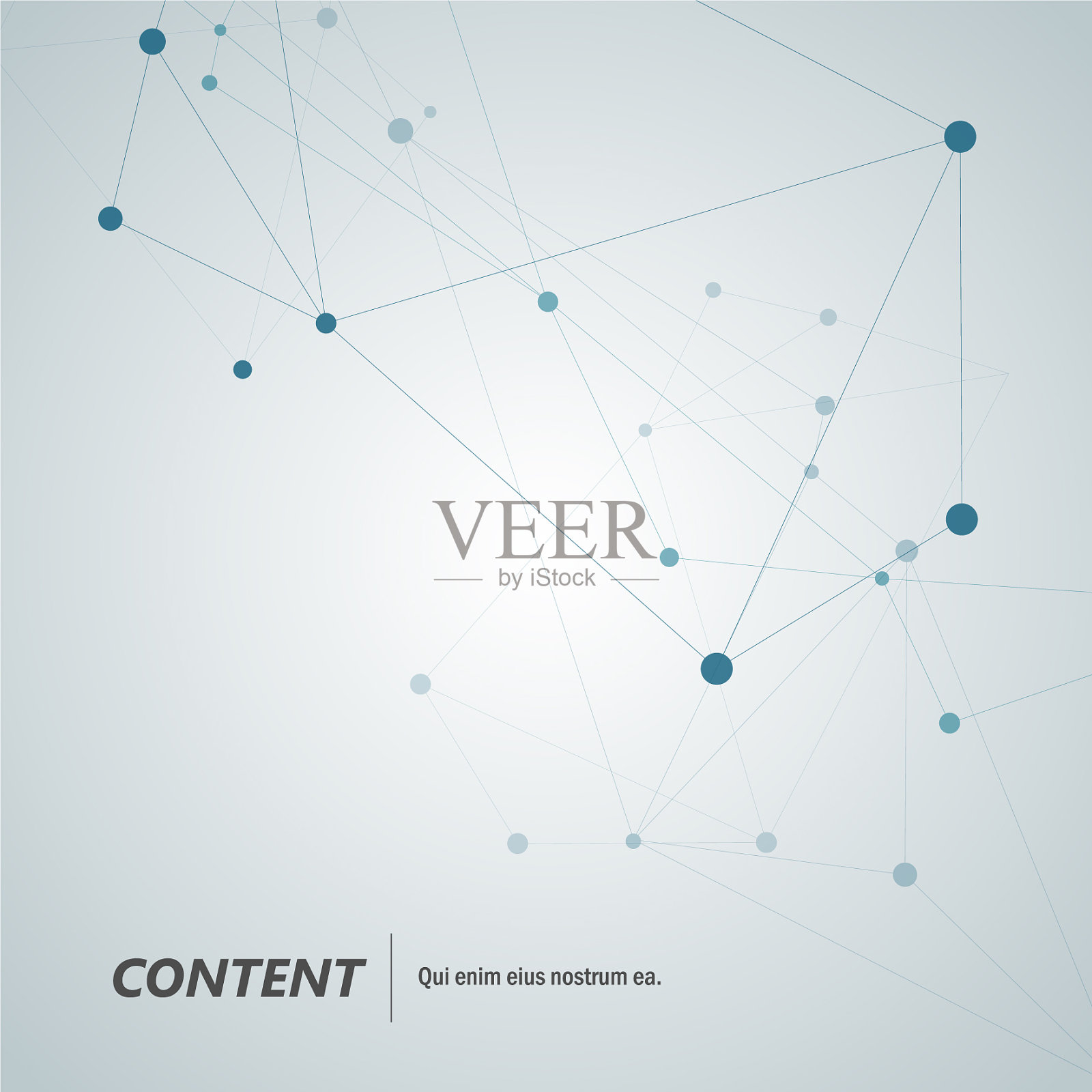 几何抽象背景与连接线插画图片素材