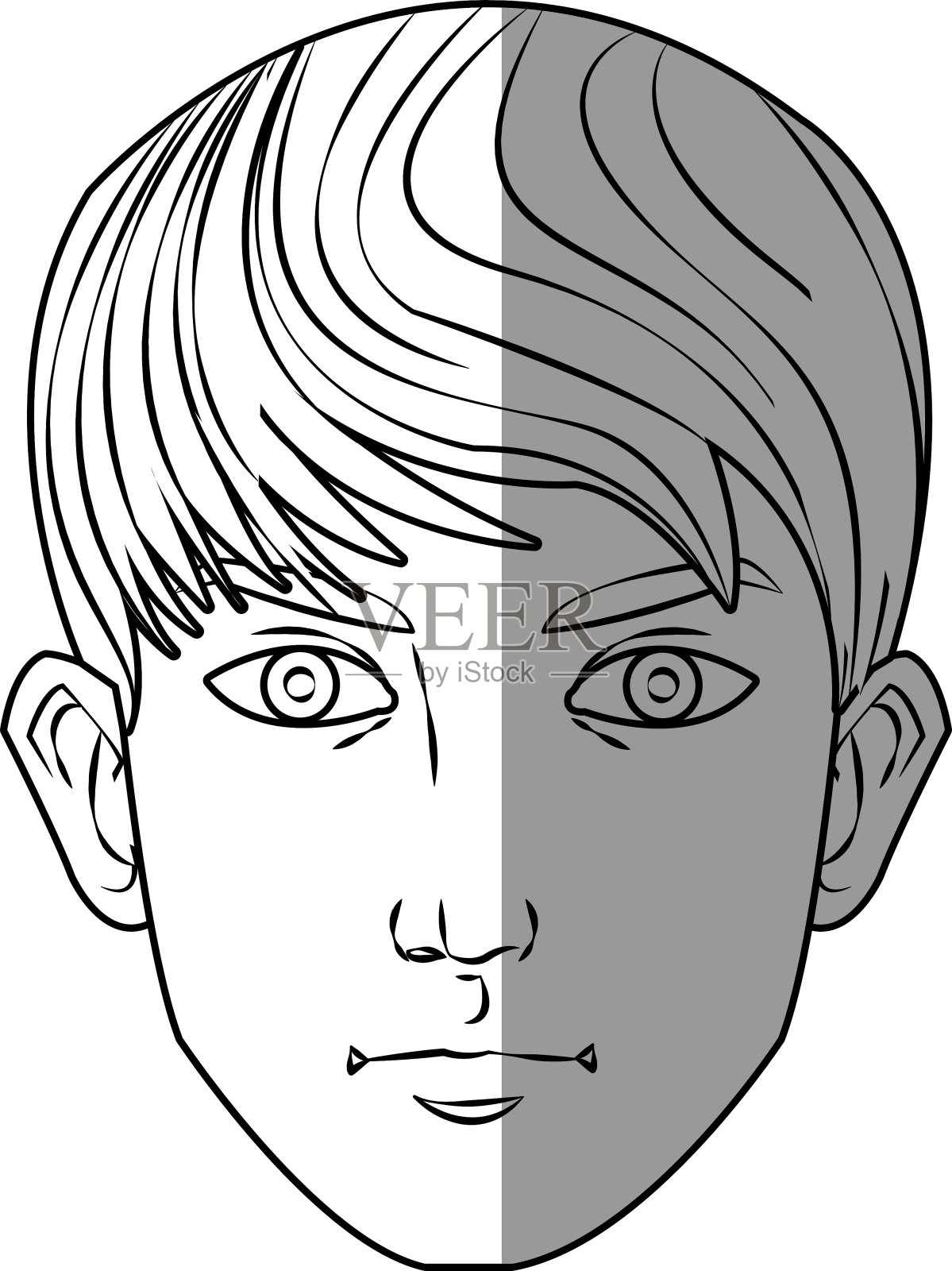 孤岛人卡通设计插画图片素材