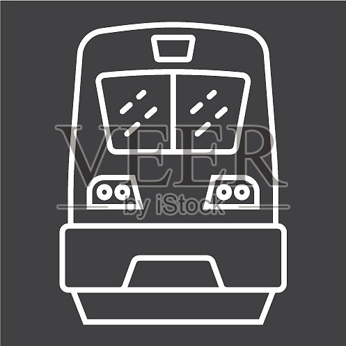 火车线路标志运输和机车车辆插画图片素材