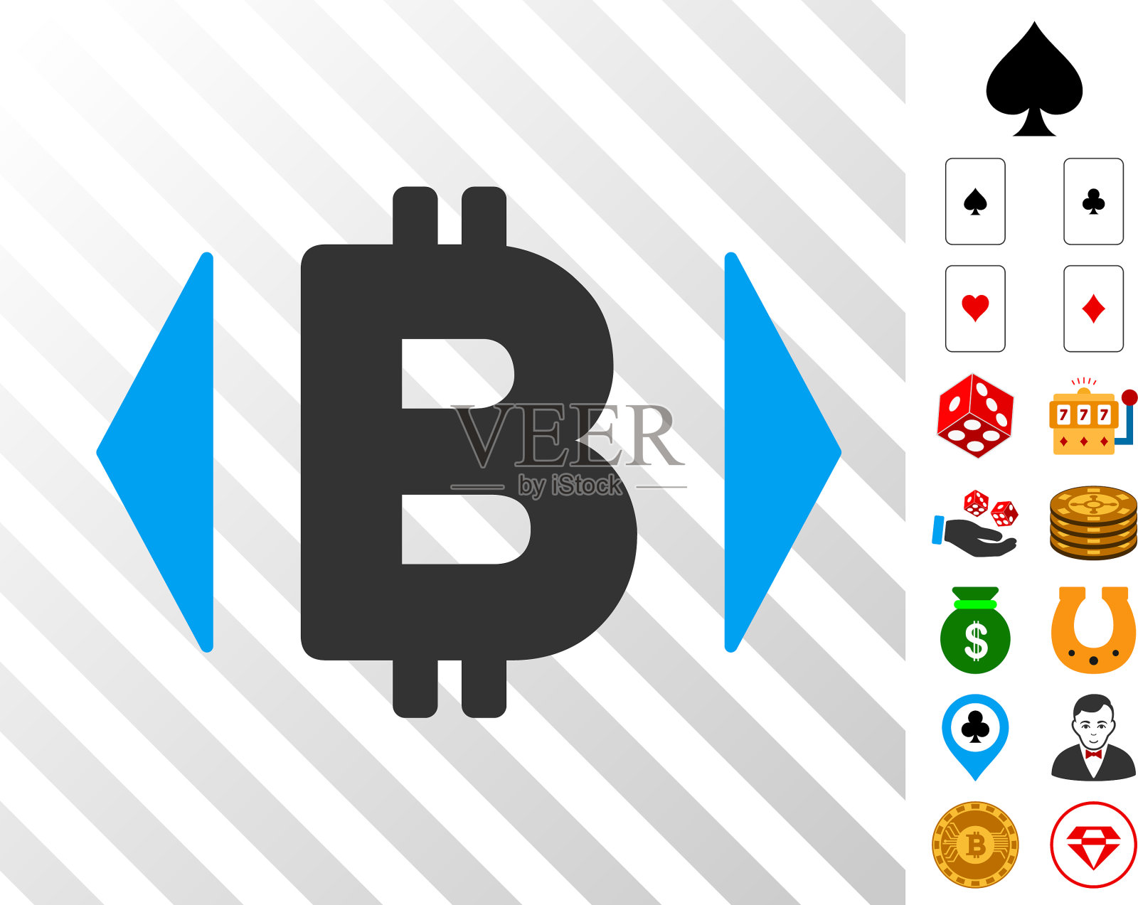 规范比特币价格图标与奖金插画图片素材