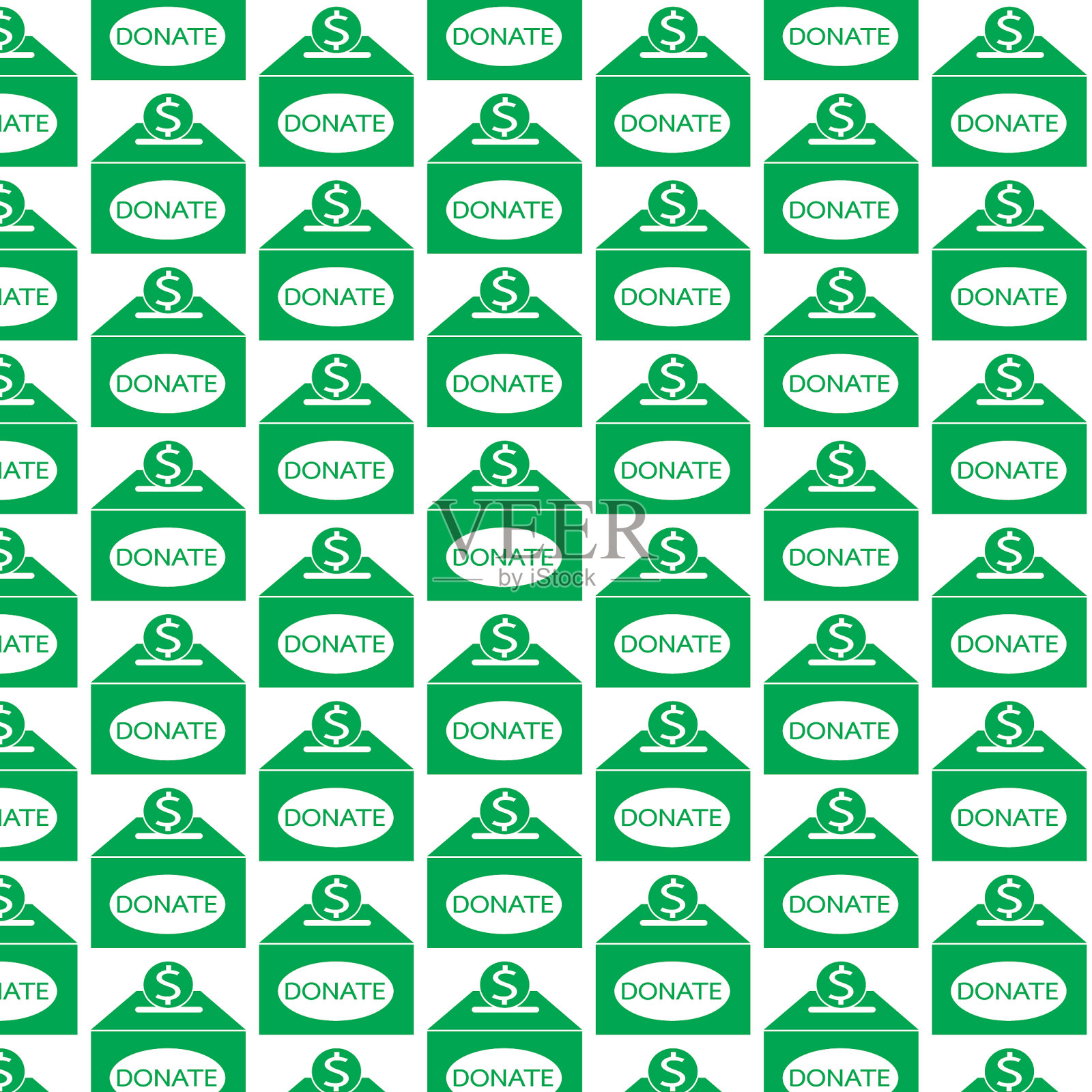 图案背景捐赠框图标插画图片素材